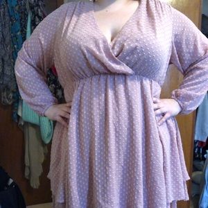 Torrid Long Sleeve Mini Dress